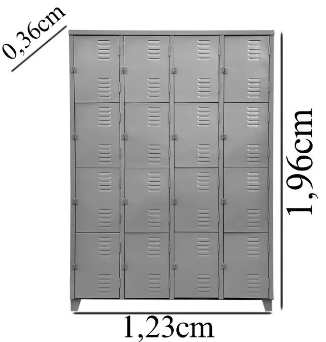Roupeiro de Aço SEM PORTAS ESCRITORIO- 1,96x1,23x0,36 -(FAZEMOS ENTREGA )