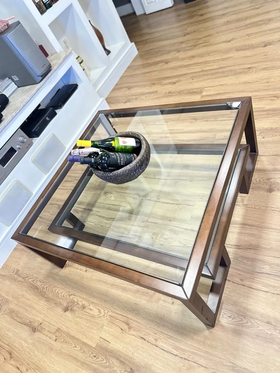 Mesa de Madeira e Vidro duplo - Foto 4