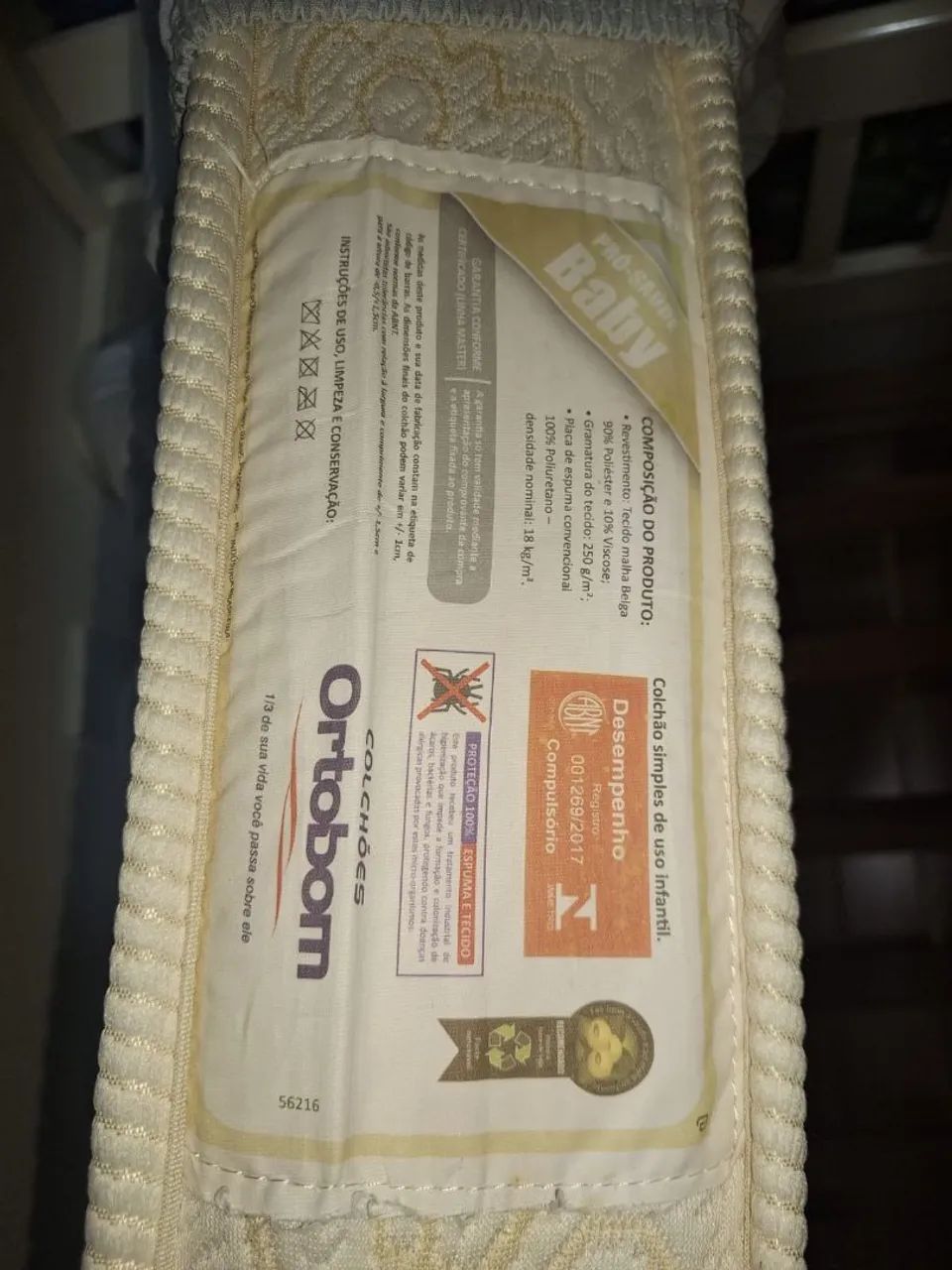 Mini Cama de solteiro branca com grade de proteção - Foto 4