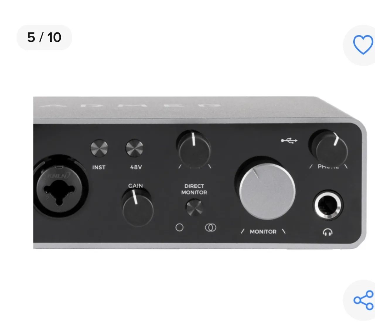 Interface de áudio armer argent two dois canais  - Foto 3