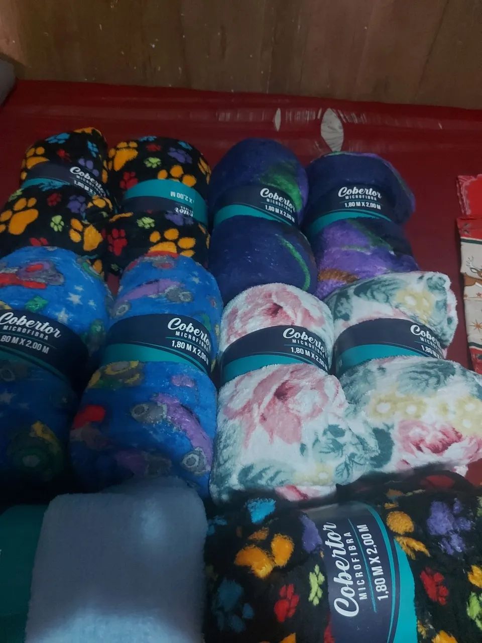 Manta coberta casal estampada macia e quentinha