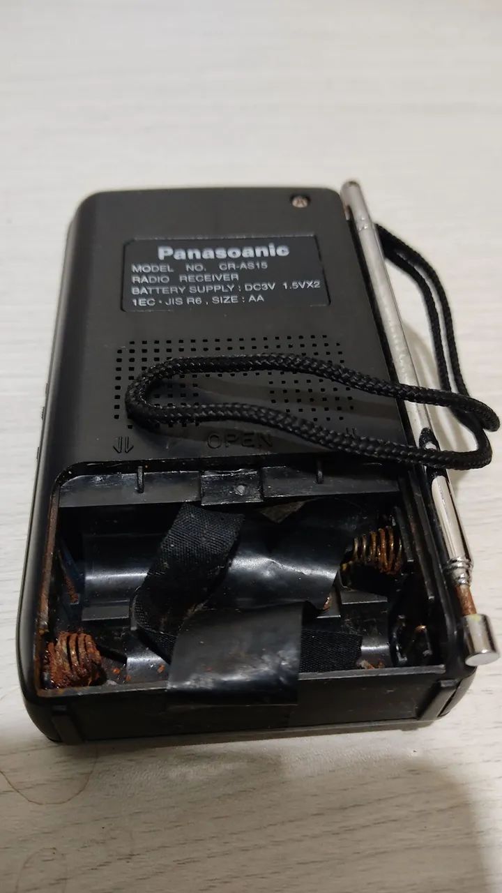 Rádio Portátil Panasonic CR-AS15 FM/AM Sem Teste R$ 40,00 - Foto 3