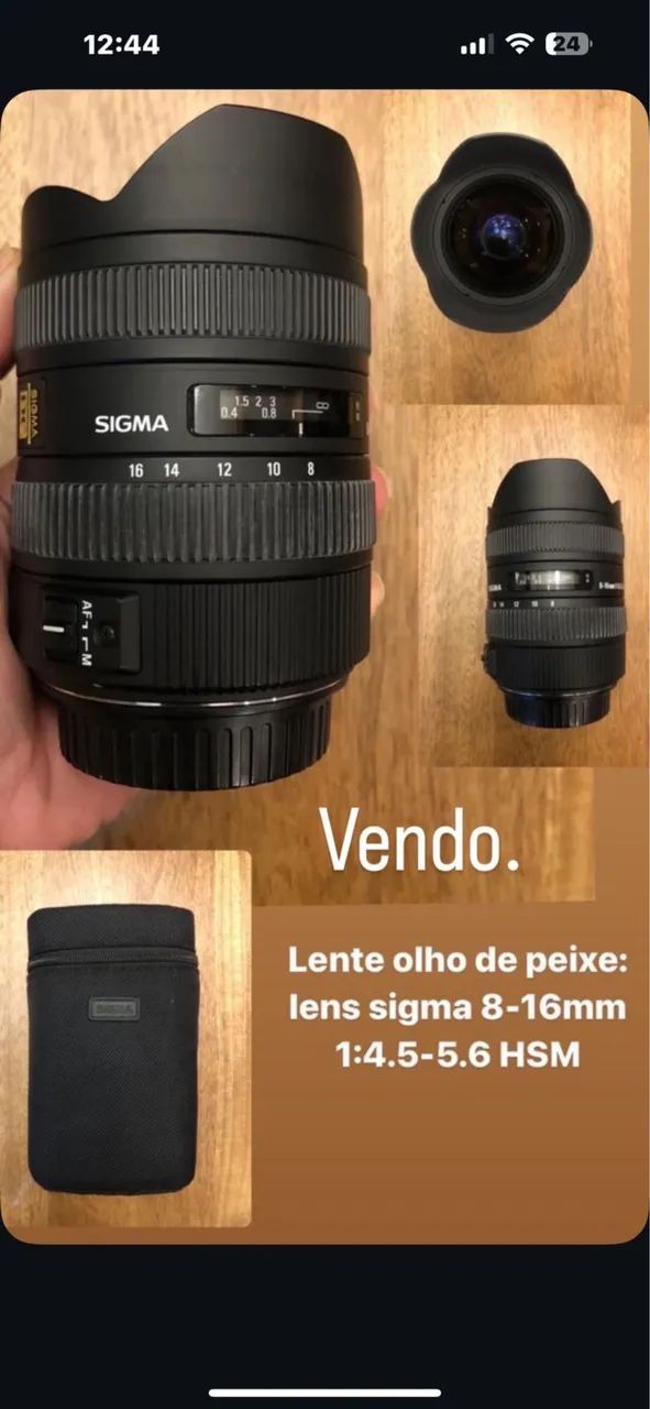 Vendo lente canon e sigma  - Foto 2