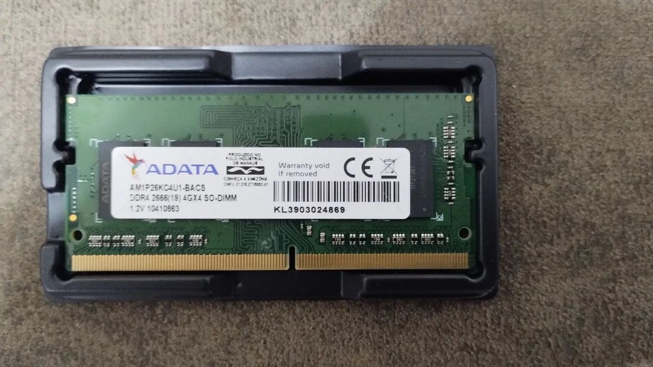 Selling ADATA 4GB DDR4 Memory 2666MHz64291876059137120