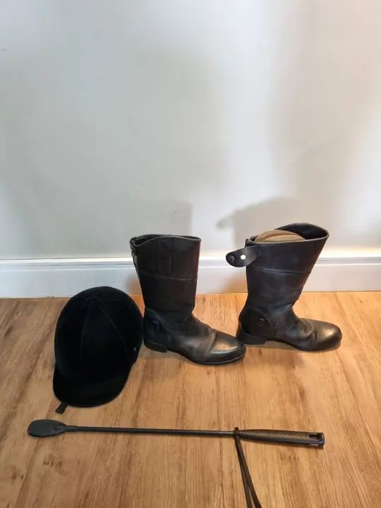 Bota e Capacete para equitação infantil - Foto 3