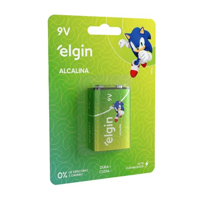 Bateria 9V 1UND Elgin - WZetta