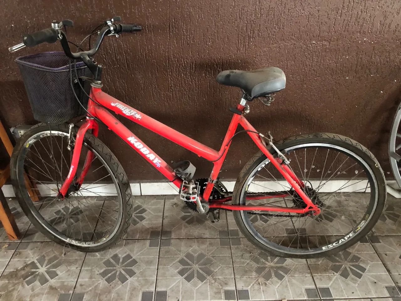Bicicleta vermelha com marcha - Foto 2
