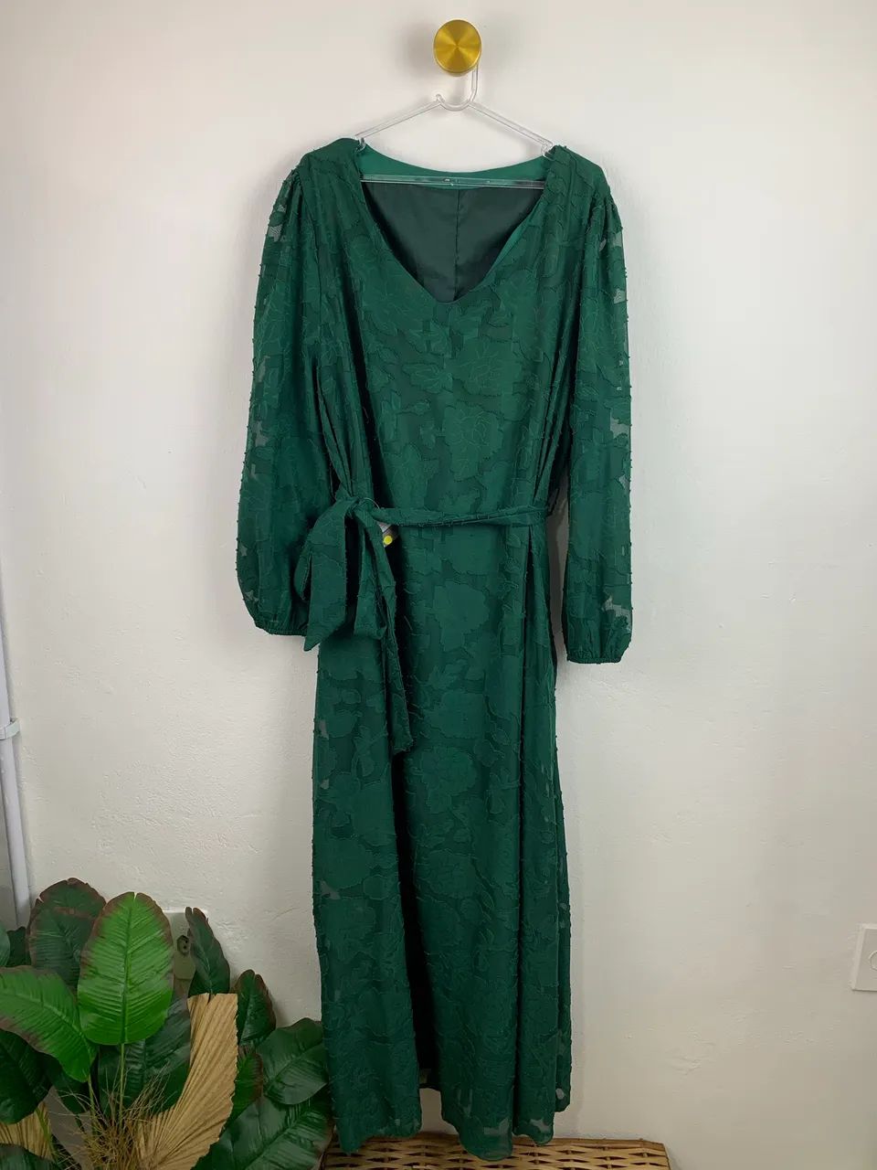 Vestido verde longo