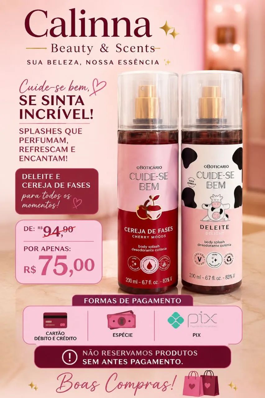 Bory Splash boticário 