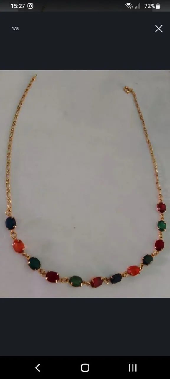 Gargantilha ouro  18KGF  MARCA GALLE MUITO MAIS RESISTENTE NÃO É UM SIMPLES FOLHEAD - Foto 3