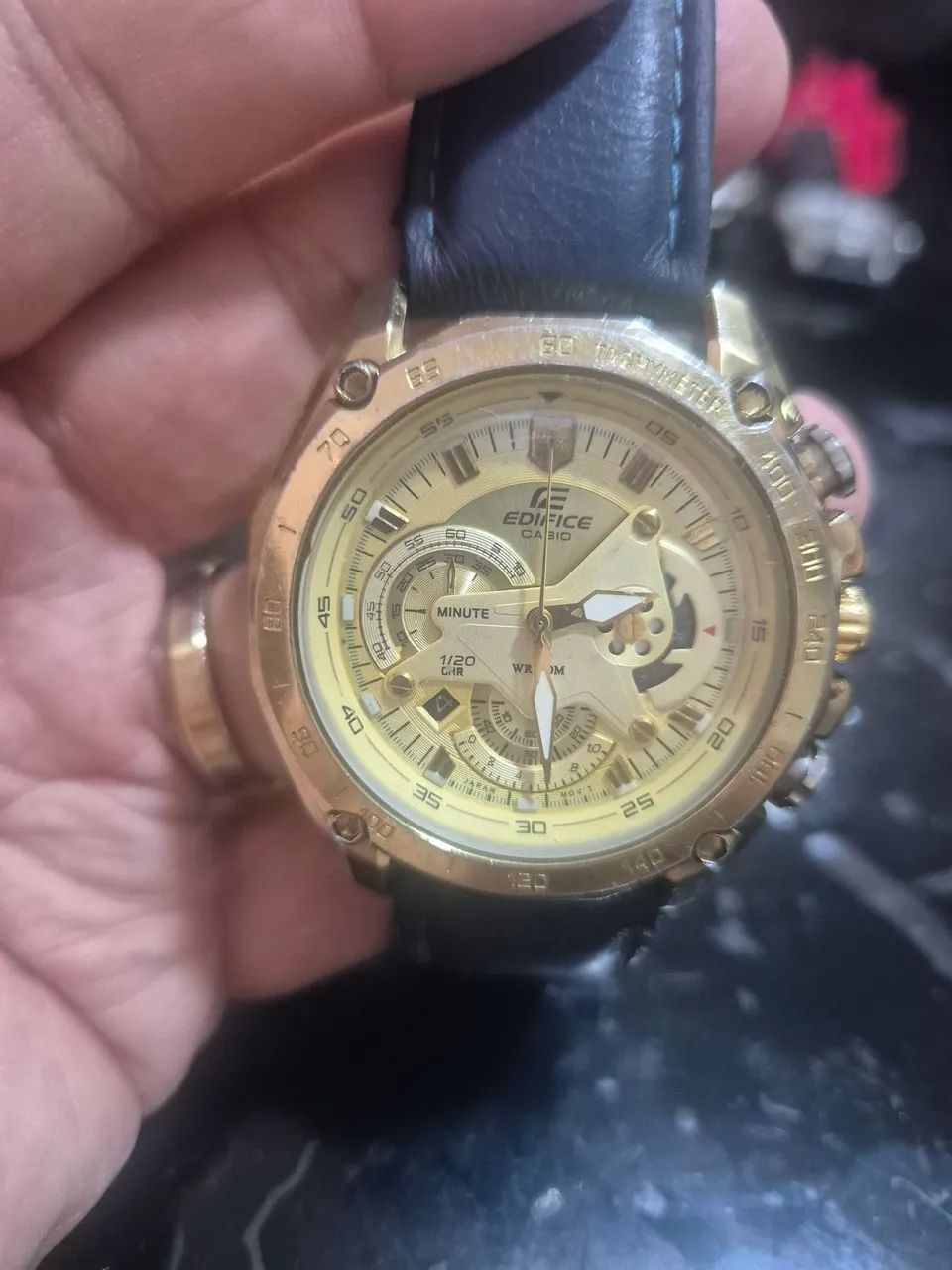 Relógio CASIO EDIFICE EF-550 CRONÓGRAFO  -  FUNCIONANDO PERFEITAMENTE - Foto 2