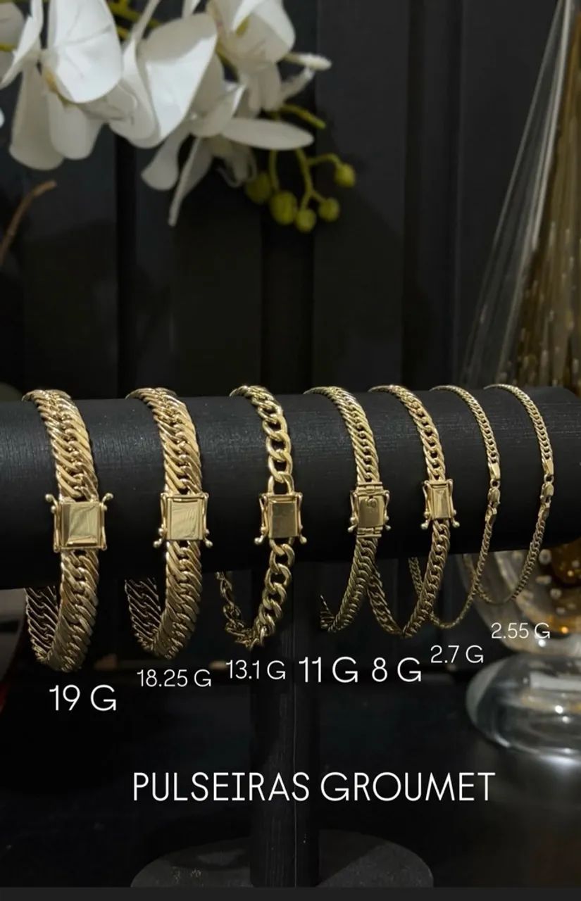 Pulseiras groumet 