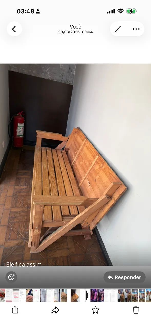 Banco que vira mesa  - Foto 2