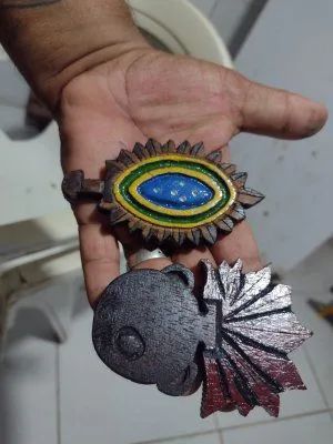 PRISMA/PLACA DE IDENTIFICAÇÃO PARA MESA COM TROCA DE GRADUAÇÃO/POSTO - Foto 5