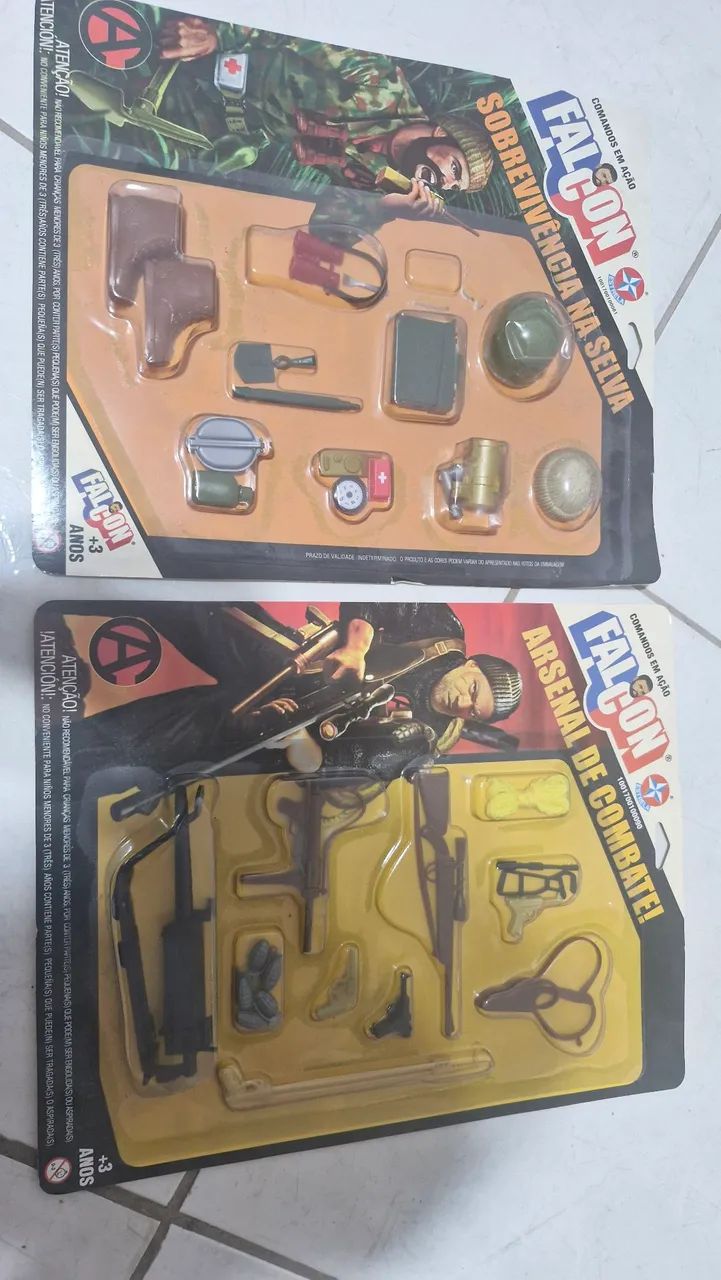 Lote armas Falcon Gi Joe estrela