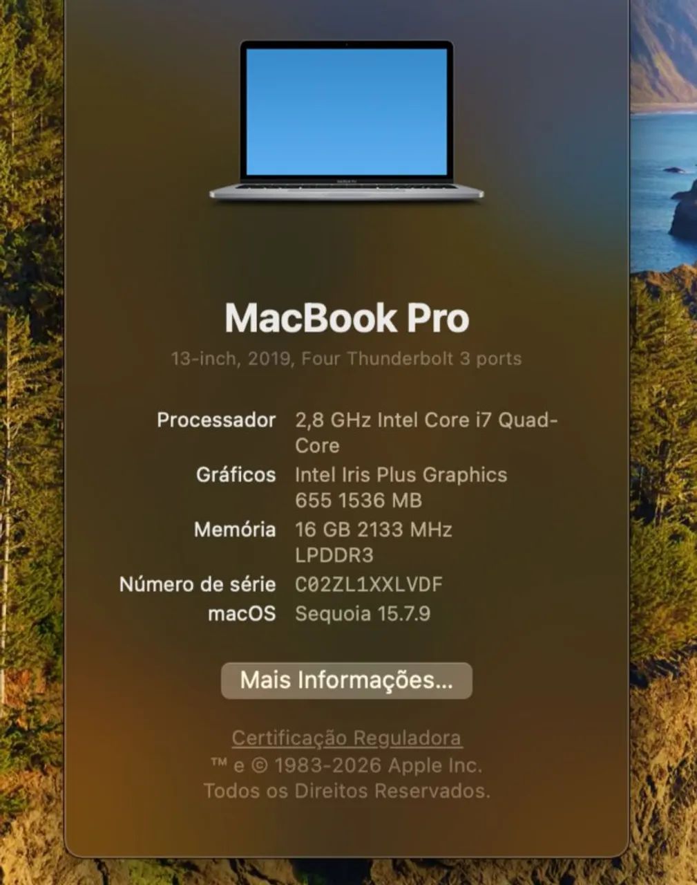 MacBook Pro 13,3? 2019 i7 | 16GB | SSD 1TB | A1989 - Foto 4