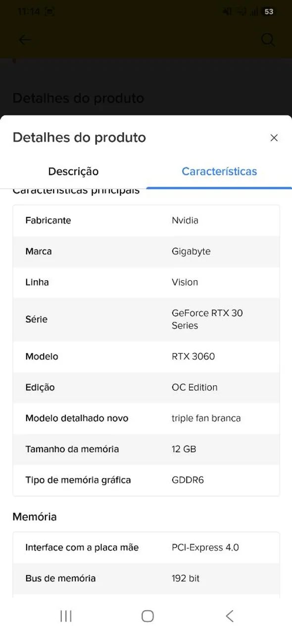 Placa de video RTx 3060 12 Gb  Ram - Foto 5