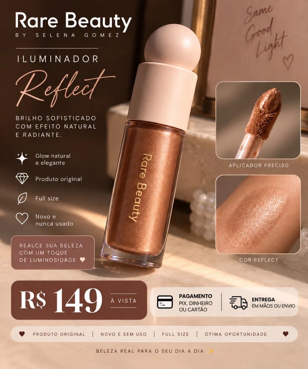 DESAPEGO DE ILUMINADOR - RARE BEAUTY 