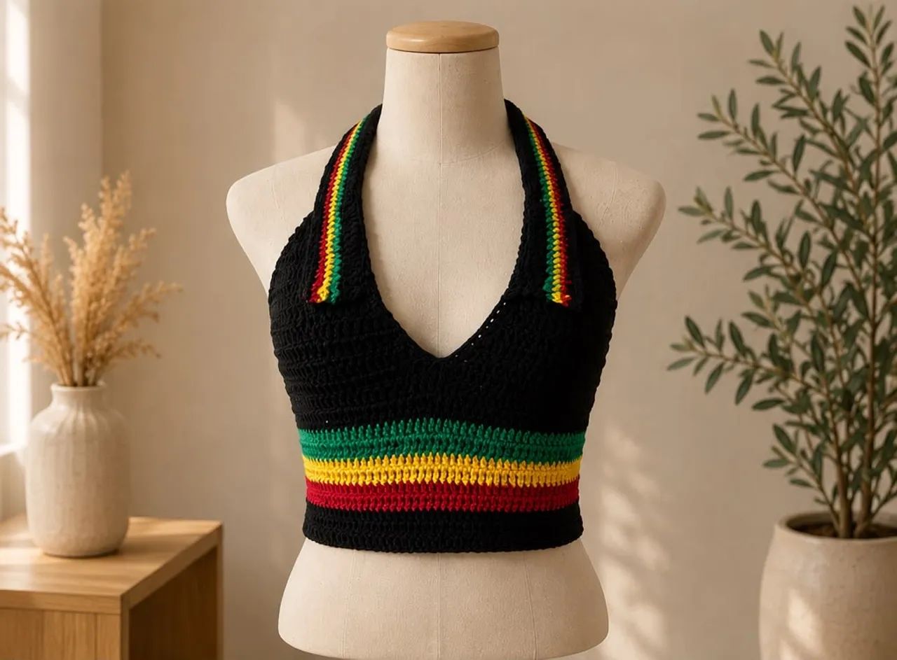 Cropped em crochê  - Foto 2