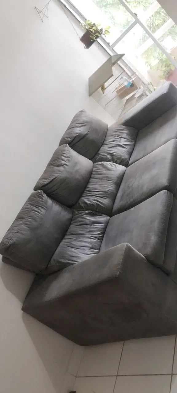 Sofá cama de três lugares retrátil e reclinável  - Foto 3