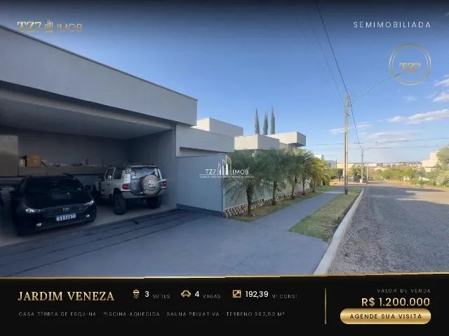 CASA TÉRREA DE ESQUINA 3 SUÍTES COM PISCINA NO JARDIM VENEZA - R$ 1.200.000  - Foto 2