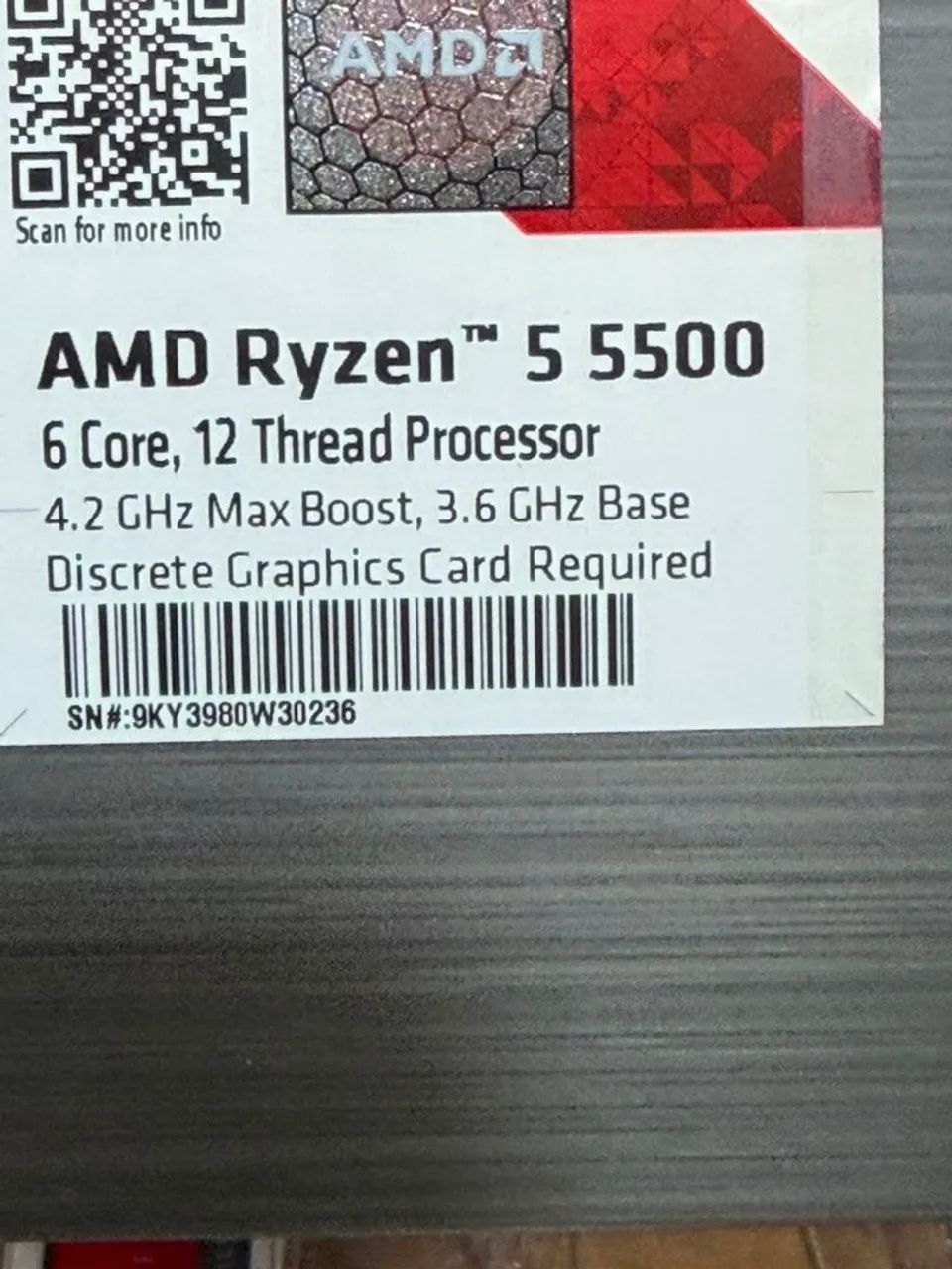 Processador RYZEN 5 5500 NOVO na Palhoça  - Foto 4