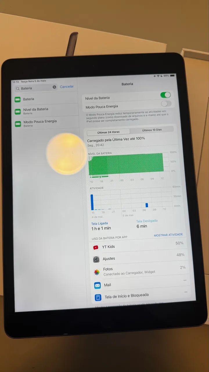 iPad Apple 9a Geração Wi-Fi Cinza Espacial 64Gb  - Foto 4