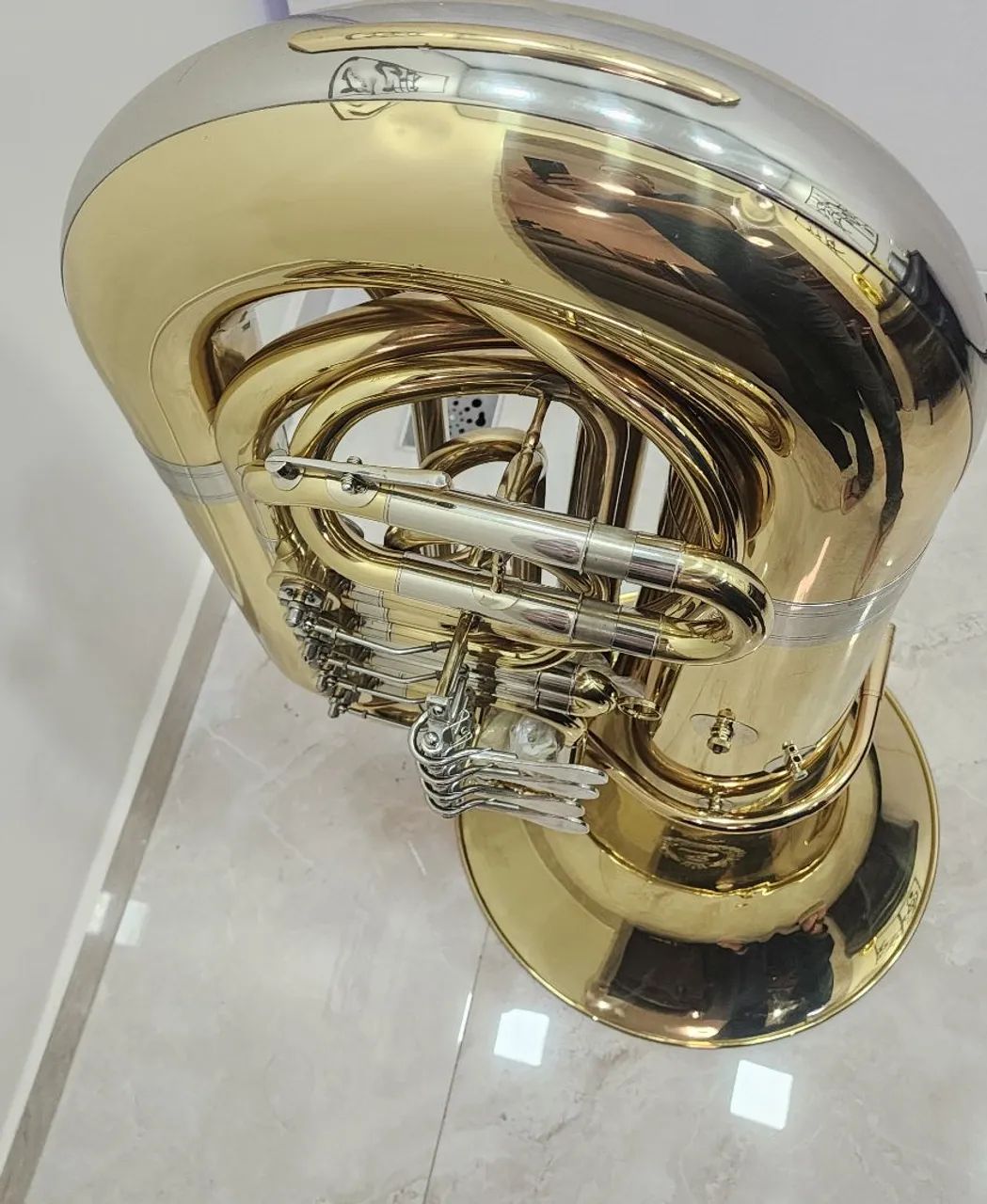 Tuba sinfônica Premier 5/4 - 04 Rotores  (Sib) - Foto 4