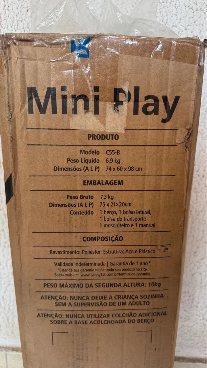 Berço Portátil Safety 1st Mini Play - Prático, Compacto e Em Perfeito Estado - Foto 2