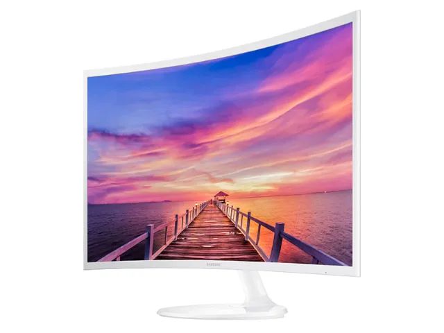 Monitor LED 32 Full HD Branco Curvo LC32F391 - Samsung - Foto 5