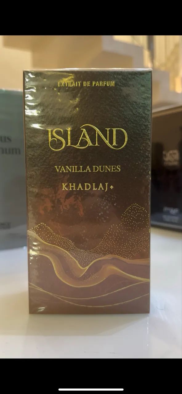 Perfume Khadlaj Island Vanilla Dunes 100ml Extrait de Parfum Importado Árabe