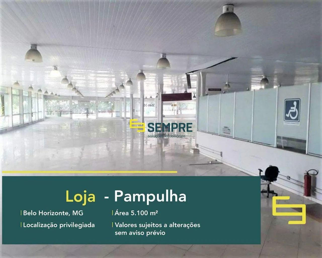 Loja para alugar na Pampulha em BH