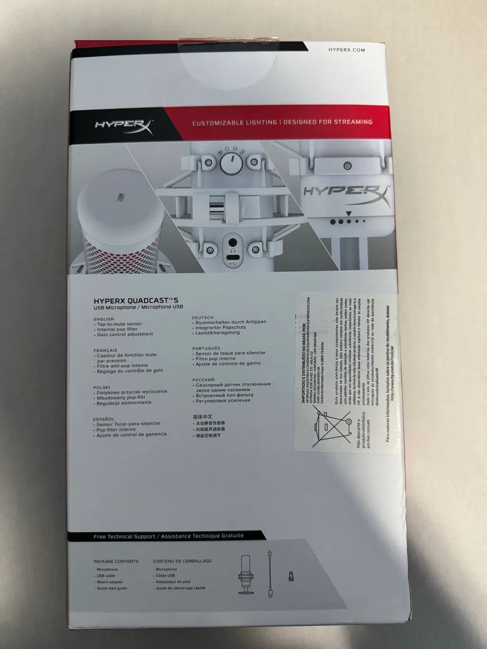 Hyperx Quadcast S Branco - Foto 2