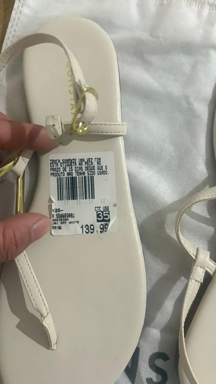 Rasteira Constante Pff White