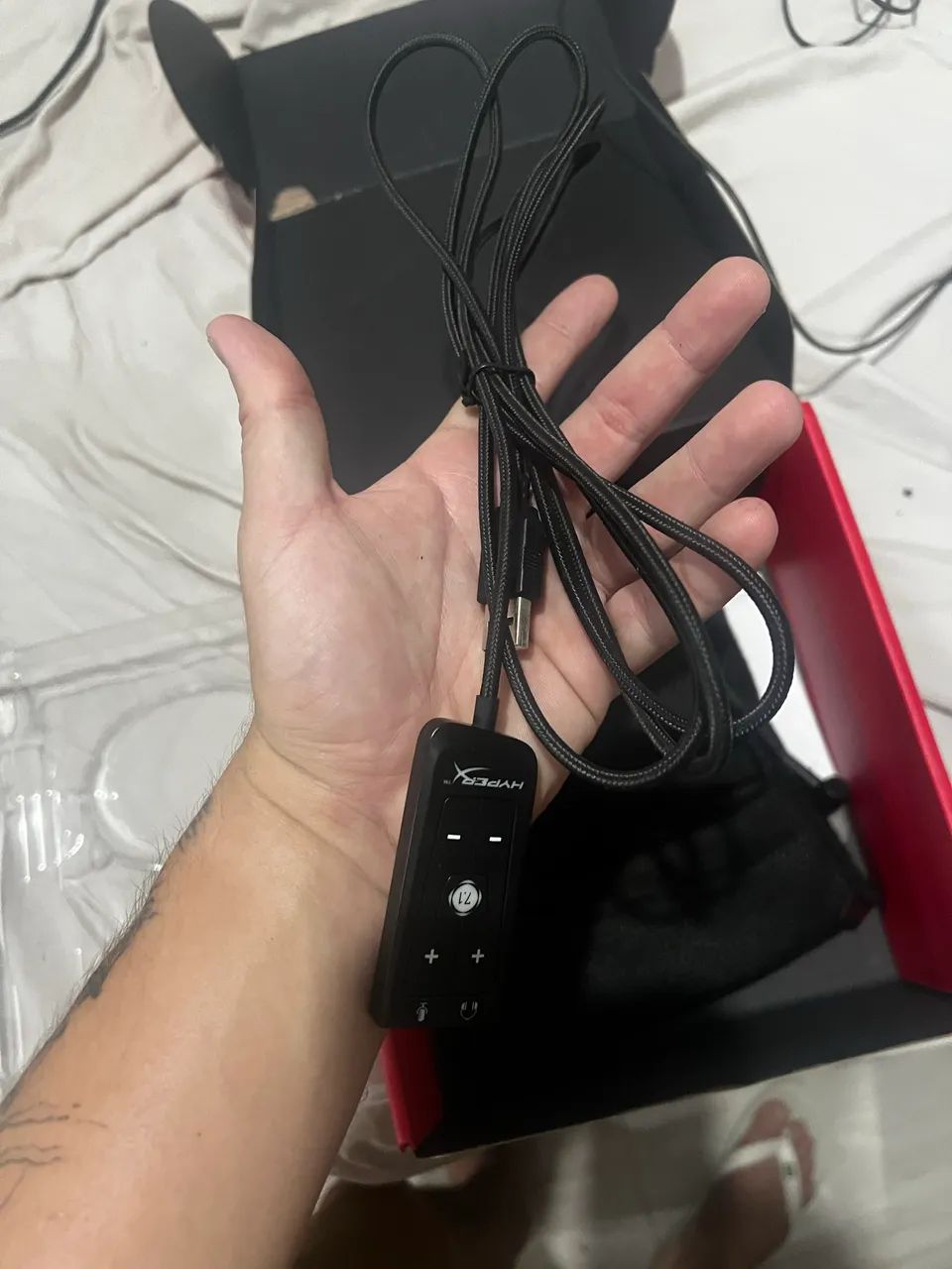 2 headsets hyper x cloud ll + mouse g203 logitech + mousepad hyper x grande - Foto 3
