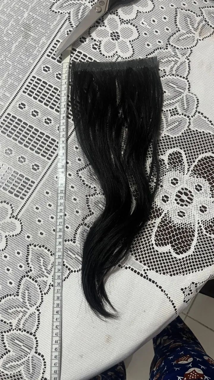 CABELO HUMANO BRASILEIRO LISO NATURAL - 44 CM | 62G - Foto 3