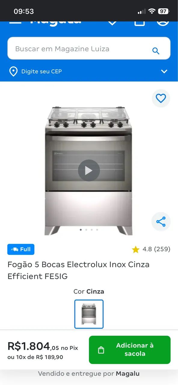 Fogão Electrolux  - Foto 3