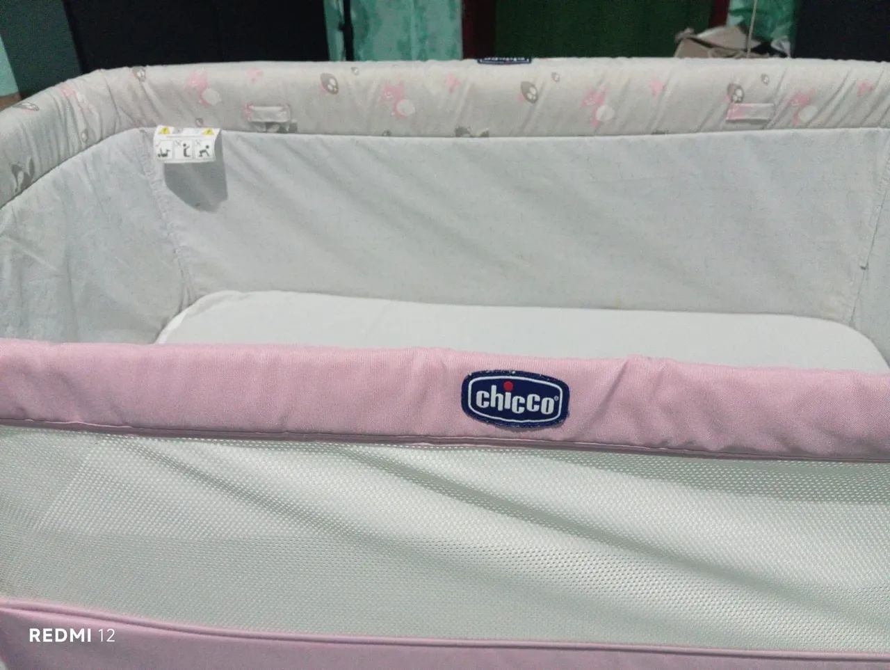 Berço Acoplado Rosa - Lindo e Conservado - Foto 3