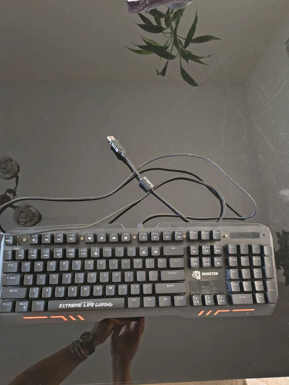 Teclado gamer mecânico elg