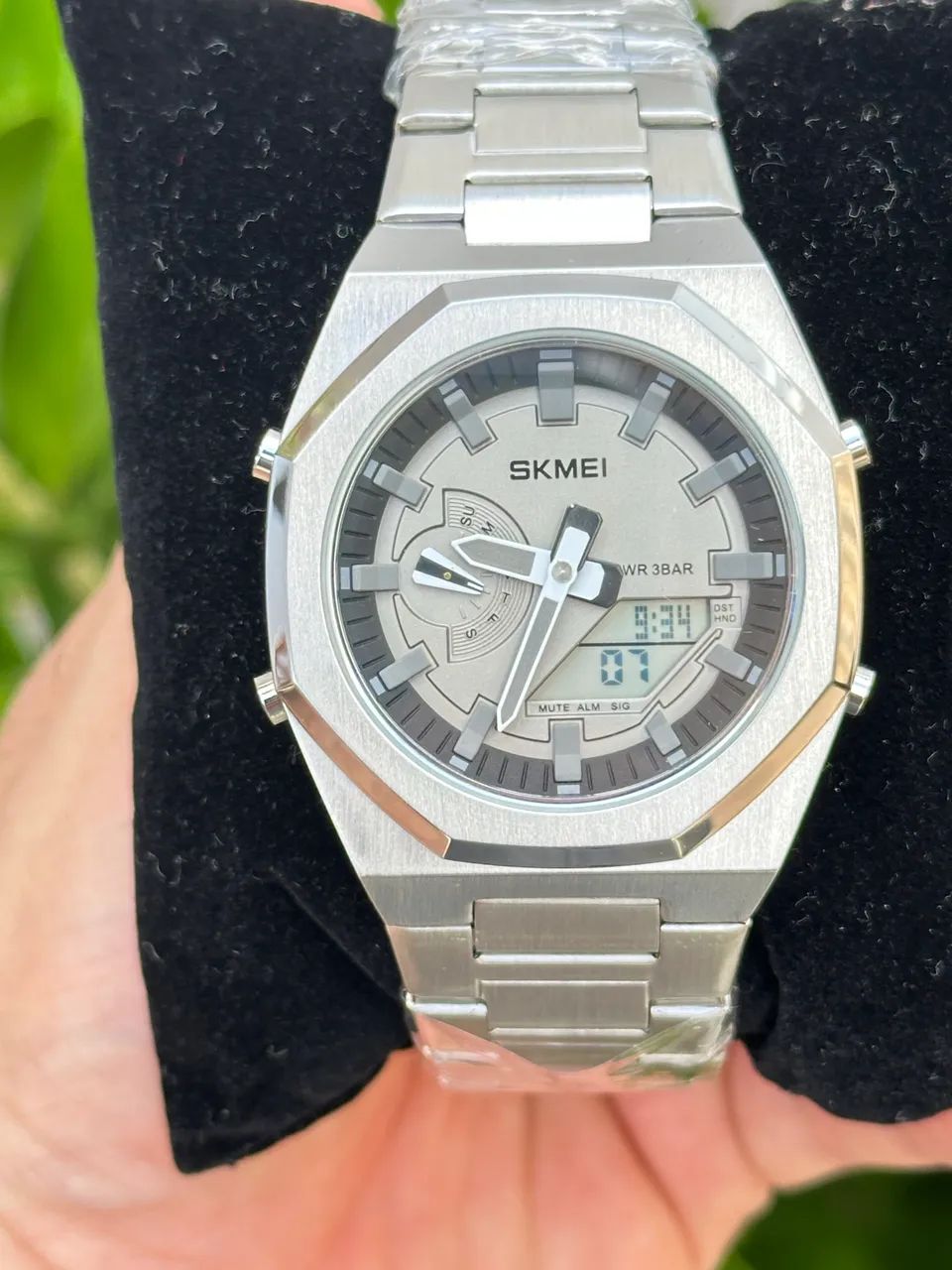 Relógio Skmei aço novo 42mm