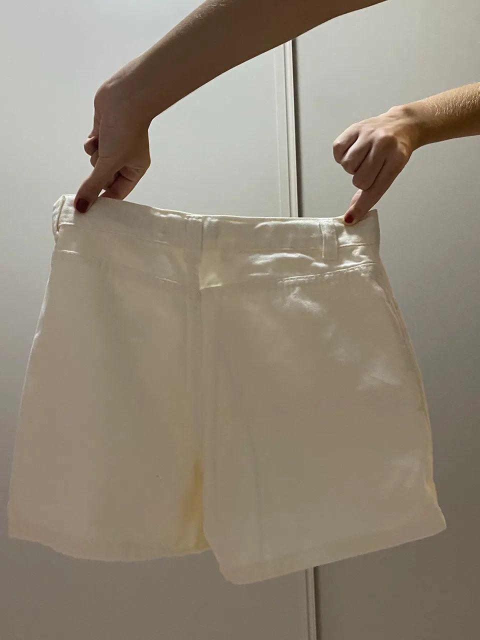 Short saia jens bege - Foto 2