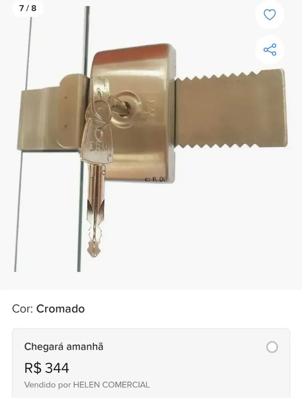 Fechadura JBM aço inox  - Foto 4