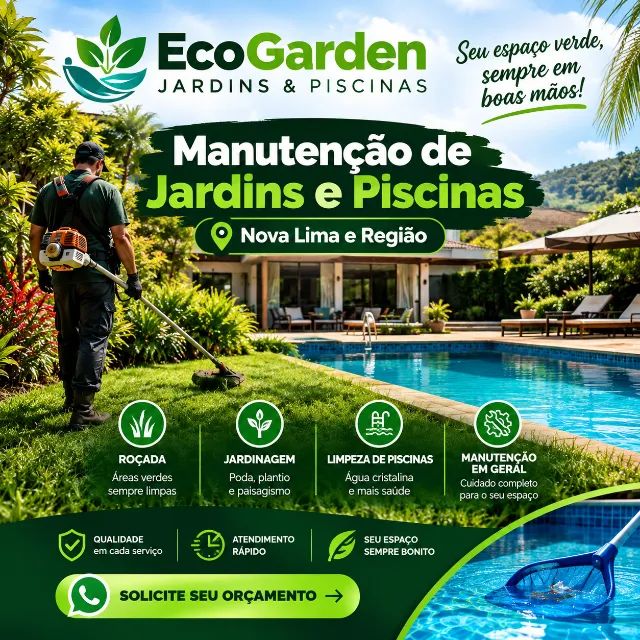 Serviços de Jardinagem e Piscinas - Nova Lima e Região