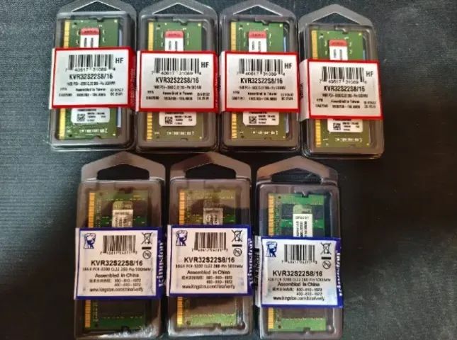 Memórias DDR2, DDR3, DDR4 e DDR5 Kingston, Adata, Smart e outras