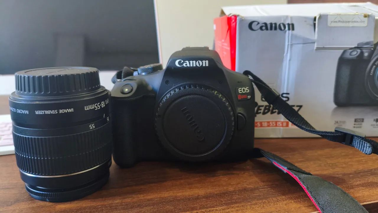 Connan EOS Rebel T7 troco por iPhone
