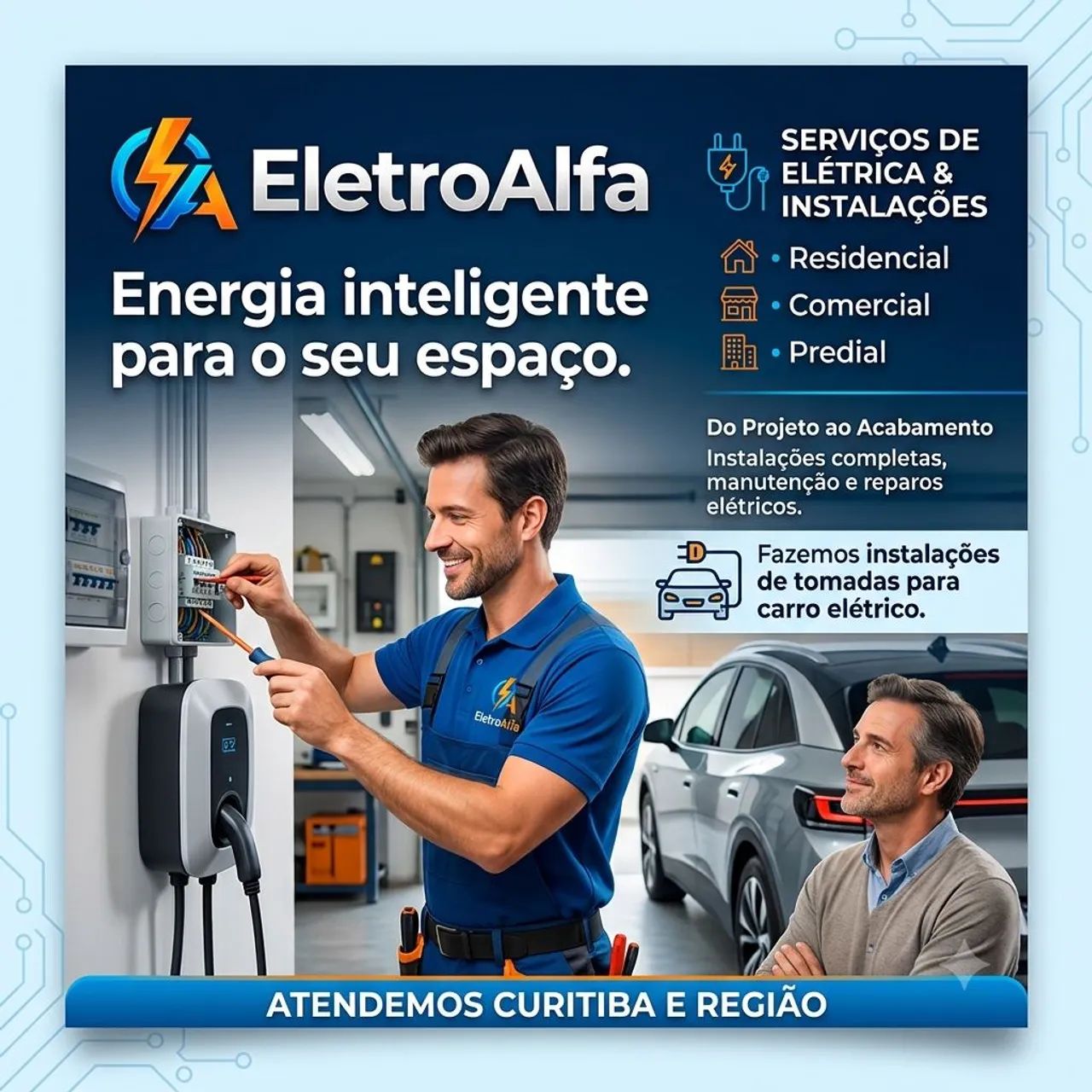 Eletricista instalação e reparo elétrico