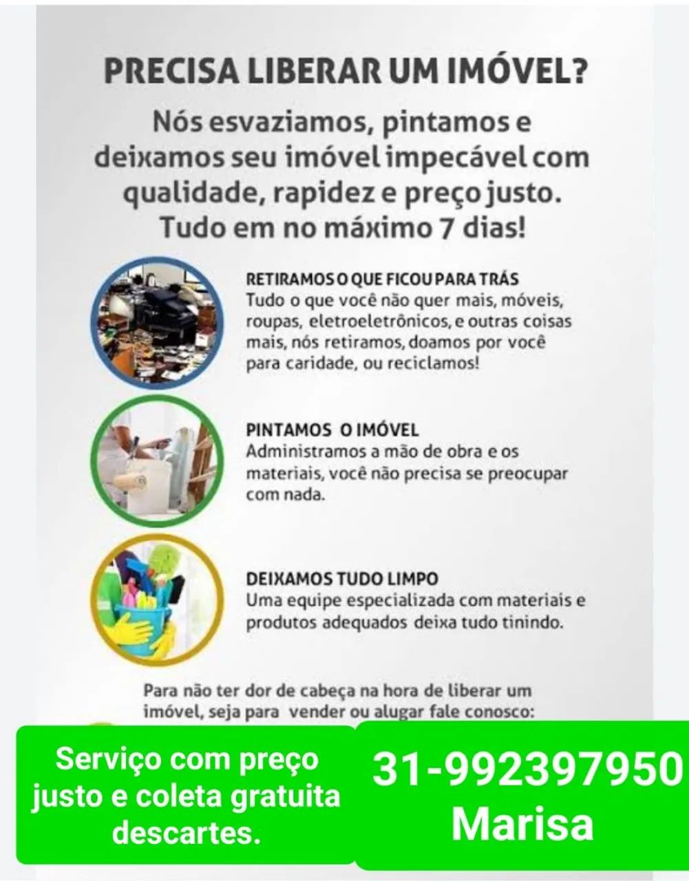 Descarte gratuito de itens reciclagem 