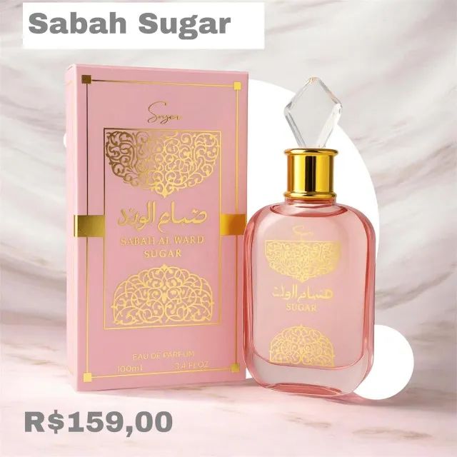 Perfume Árabe Sabah Al Ward Sugar 100ml - Original e Lacrado!