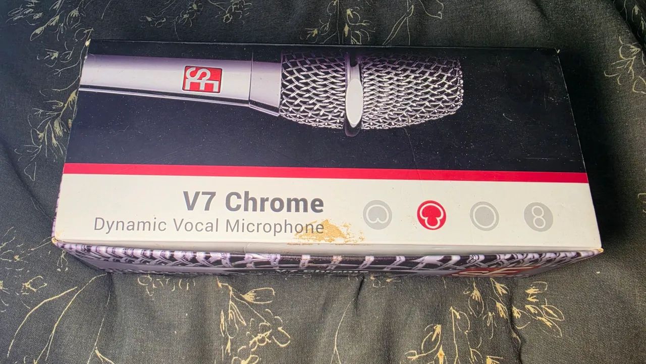 Microfone v7 Chrome  - Foto 5