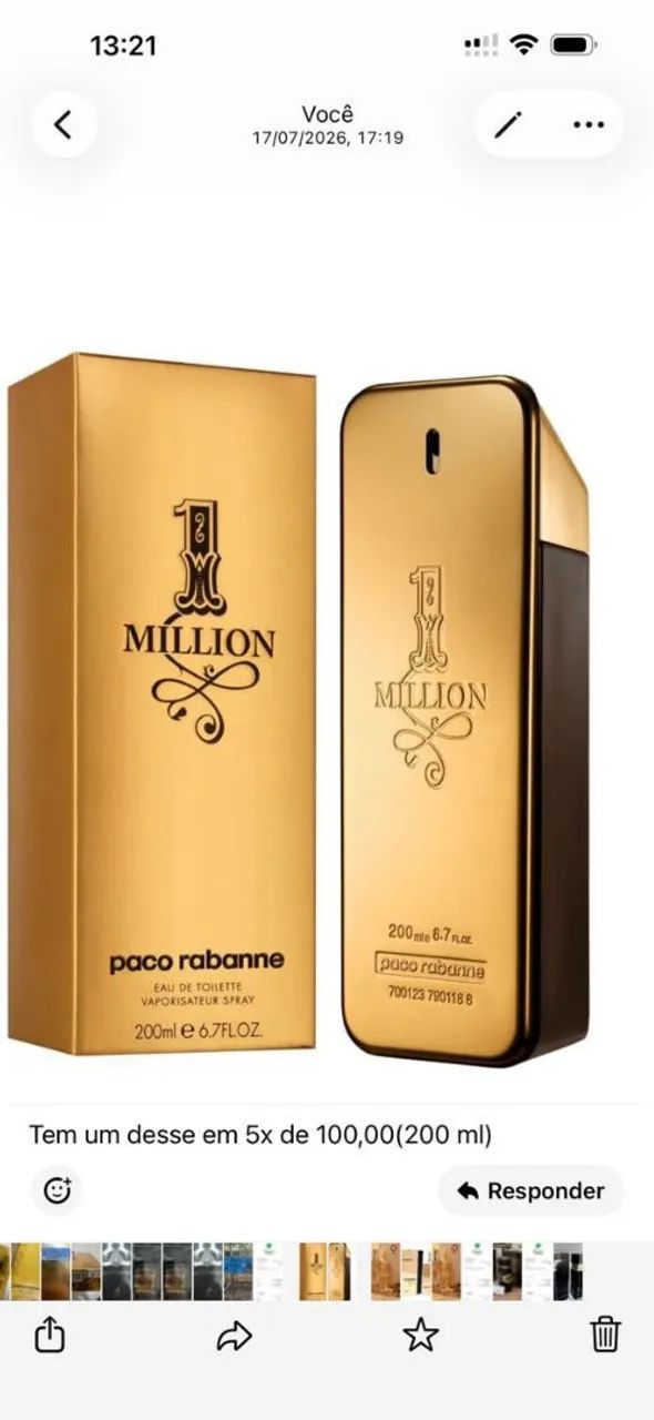 Perfume One Million EDT 200ml - Foto 5